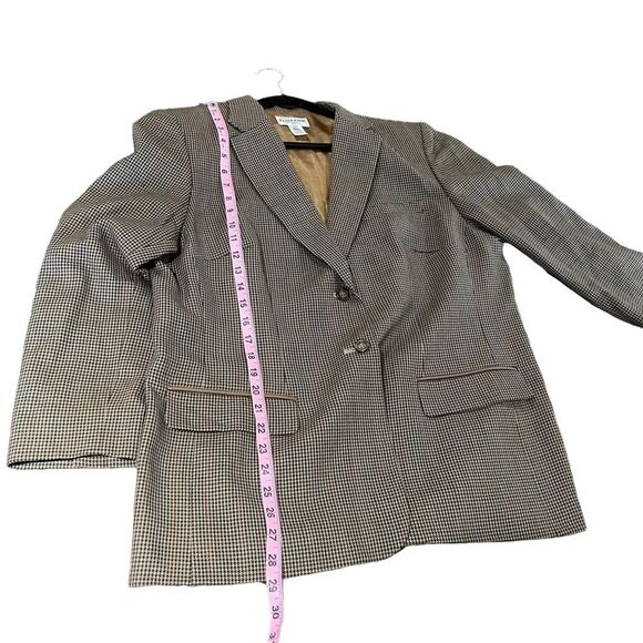 Pendleton Blazer Women's Size 16 Brown Virgin Wool Flawed - Picture 11 of 16